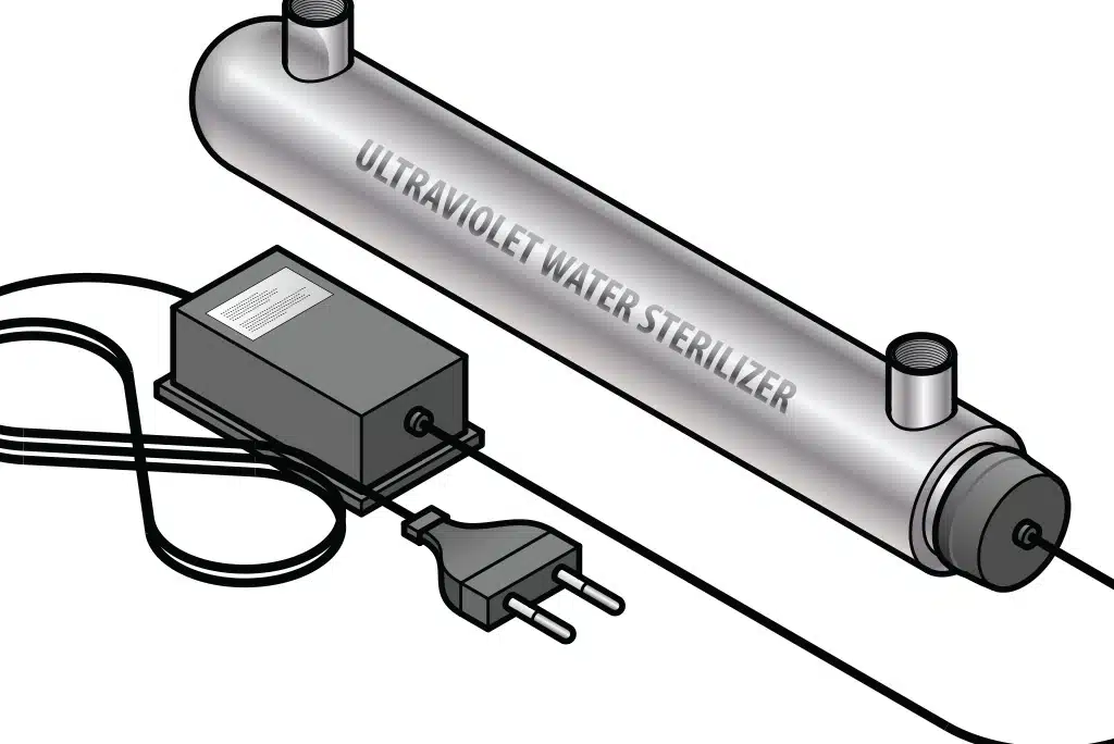 Diagram of ultraviolet water sterilizer 